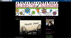 Desktop Screenshot of blossomsofblessings.blogspot.com