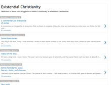 Tablet Screenshot of existentialchristianity.blogspot.com