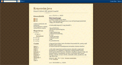Desktop Screenshot of kenyereimjava.blogspot.com