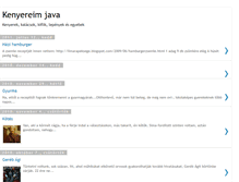 Tablet Screenshot of kenyereimjava.blogspot.com