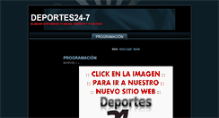 Desktop Screenshot of deportes24-7.blogspot.com