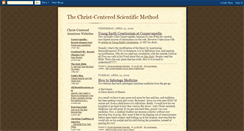 Desktop Screenshot of christcenteredscience.blogspot.com