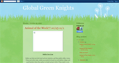 Desktop Screenshot of globalgreenknights.blogspot.com