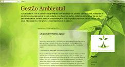 Desktop Screenshot of gestaoambientalvida.blogspot.com
