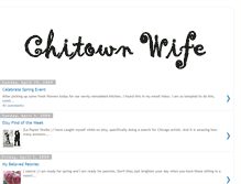 Tablet Screenshot of chitownwife.blogspot.com