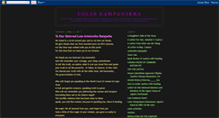 Desktop Screenshot of lolaskampanyera.blogspot.com