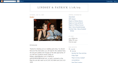 Desktop Screenshot of lindseyandpatrick09.blogspot.com