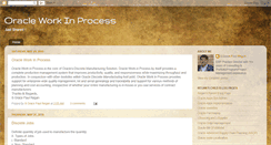 Desktop Screenshot of oraclewip.blogspot.com