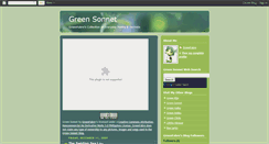 Desktop Screenshot of greensonnet.blogspot.com
