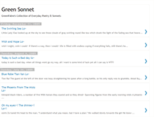 Tablet Screenshot of greensonnet.blogspot.com