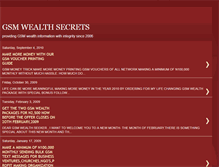 Tablet Screenshot of gsmwealthsecrets.blogspot.com