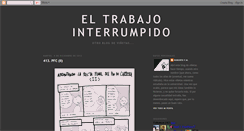 Desktop Screenshot of eltrabajointerrumpido.blogspot.com