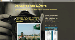 Desktop Screenshot of deportessinlimiteperu.blogspot.com