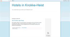 Desktop Screenshot of hotelsinknokke-heist.blogspot.com