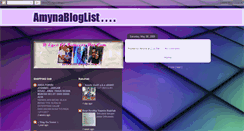 Desktop Screenshot of amynabloglist.blogspot.com