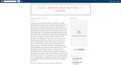 Desktop Screenshot of justannieandruthie.blogspot.com