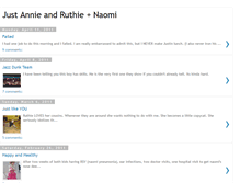 Tablet Screenshot of justannieandruthie.blogspot.com