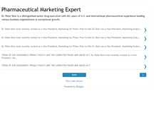 Tablet Screenshot of pharmaceuticalmarketingexpert.blogspot.com