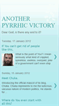 Mobile Screenshot of anotherpyrrhicvictory.blogspot.com