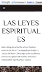 Mobile Screenshot of lasleyesespirituales.blogspot.com