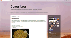 Desktop Screenshot of lessstressmenu.blogspot.com