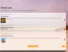 Tablet Screenshot of lessstressmenu.blogspot.com
