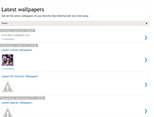 Tablet Screenshot of latestwallpapershome.blogspot.com