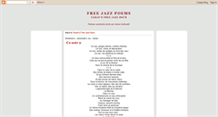 Desktop Screenshot of freejazzpoems.blogspot.com