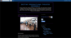 Desktop Screenshot of destinyproductionstheater.blogspot.com