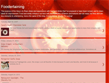 Tablet Screenshot of foodertaining.blogspot.com