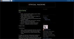 Desktop Screenshot of ethicalhackinginfo.blogspot.com