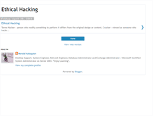 Tablet Screenshot of ethicalhackinginfo.blogspot.com