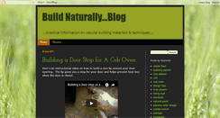 Desktop Screenshot of buildnaturally.blogspot.com