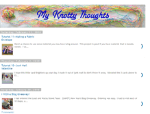 Tablet Screenshot of myknottythoughts.blogspot.com