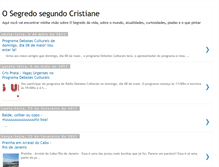 Tablet Screenshot of osegredosegundocristiane.blogspot.com