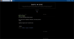 Desktop Screenshot of daysineve.blogspot.com