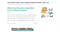 Desktop Screenshot of osha-safetytraining.blogspot.com