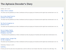 Tablet Screenshot of aphasiadecoder.blogspot.com