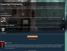 Tablet Screenshot of exposingchristianitywithtruth.blogspot.com
