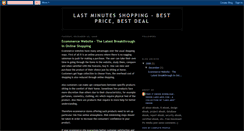 Desktop Screenshot of last-minute-shopping.blogspot.com