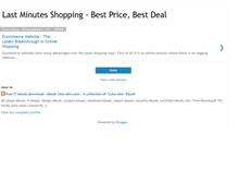 Tablet Screenshot of last-minute-shopping.blogspot.com