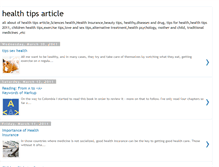 Tablet Screenshot of healthy-healthtipsarticle.blogspot.com