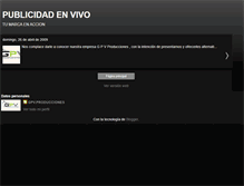 Tablet Screenshot of gpvproducciones.blogspot.com