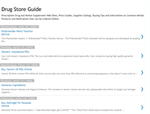 Tablet Screenshot of drug-store-guide.blogspot.com