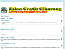 Tablet Screenshot of iklan-gratis-cikarang.blogspot.com