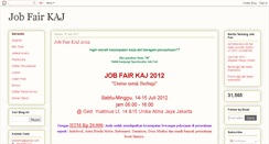 Desktop Screenshot of jobfairkaj.blogspot.com