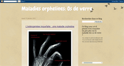 Desktop Screenshot of maladieorphelineos.blogspot.com