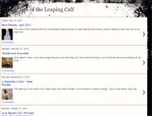 Tablet Screenshot of leapingcalf.blogspot.com