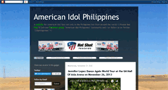 Desktop Screenshot of americanidolphilippines.blogspot.com