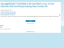 Tablet Screenshot of dewaltdck292l2.blogspot.com